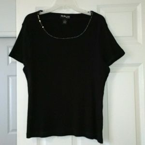 Women's black top in 2X